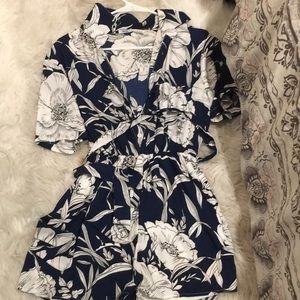 Floral print romper